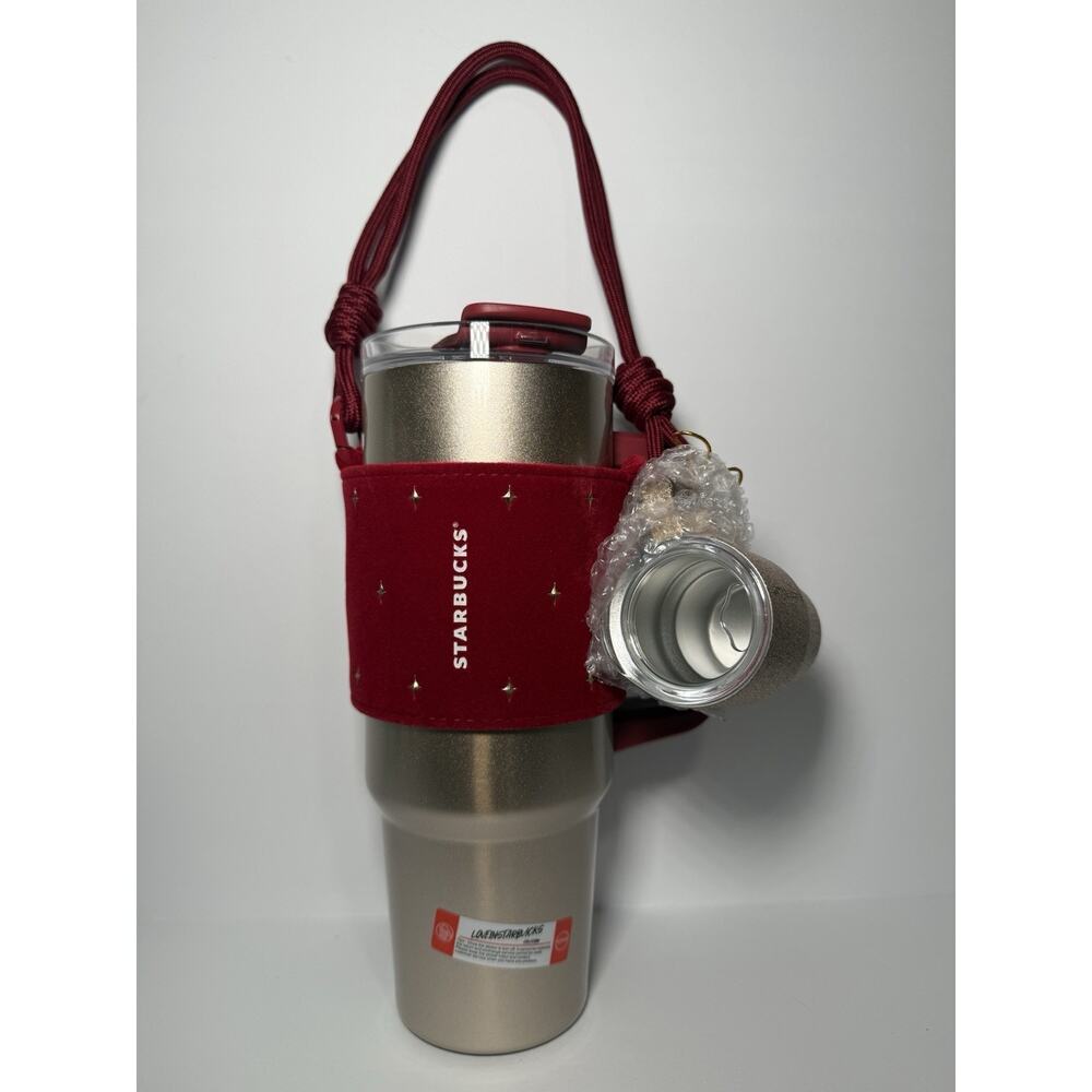 Starbucks China 2025 Christmas Warmth Double Spout Tumbler, Sleeve, Pendant BNWT